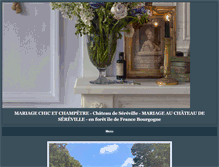Tablet Screenshot of chateaudesereville.com
